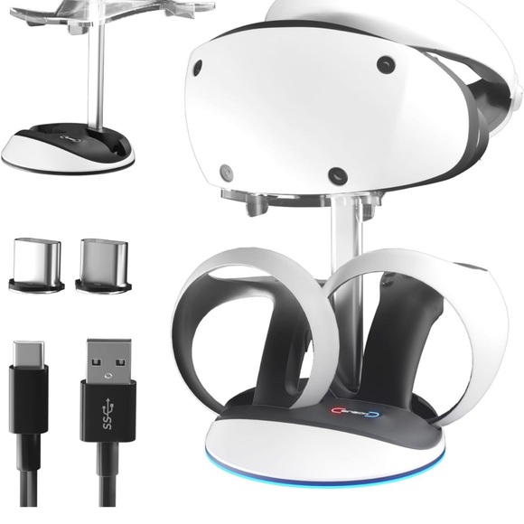 Controller Charging⚡️Station for PSVR2 Sense Controller w Ambient Light💡 - Picture 2 of 11